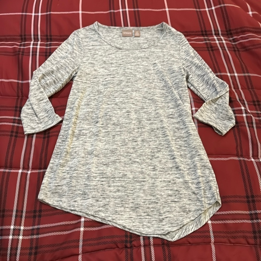 Chico's Heather Gray Top Size 0